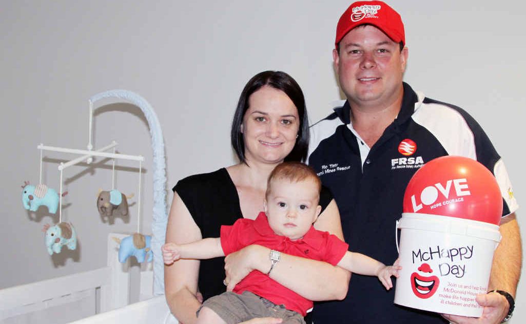 Seven months on, Rebecca and Ben Lang are very grateful for the help they received from the Ronald McDonald House in Brisbane when baby Oliver was born. Seven months on, Rebecca and Ben Lang are very grateful for the help they received from the Ronald McDonald House in Brisbane when baby Oliver was born.